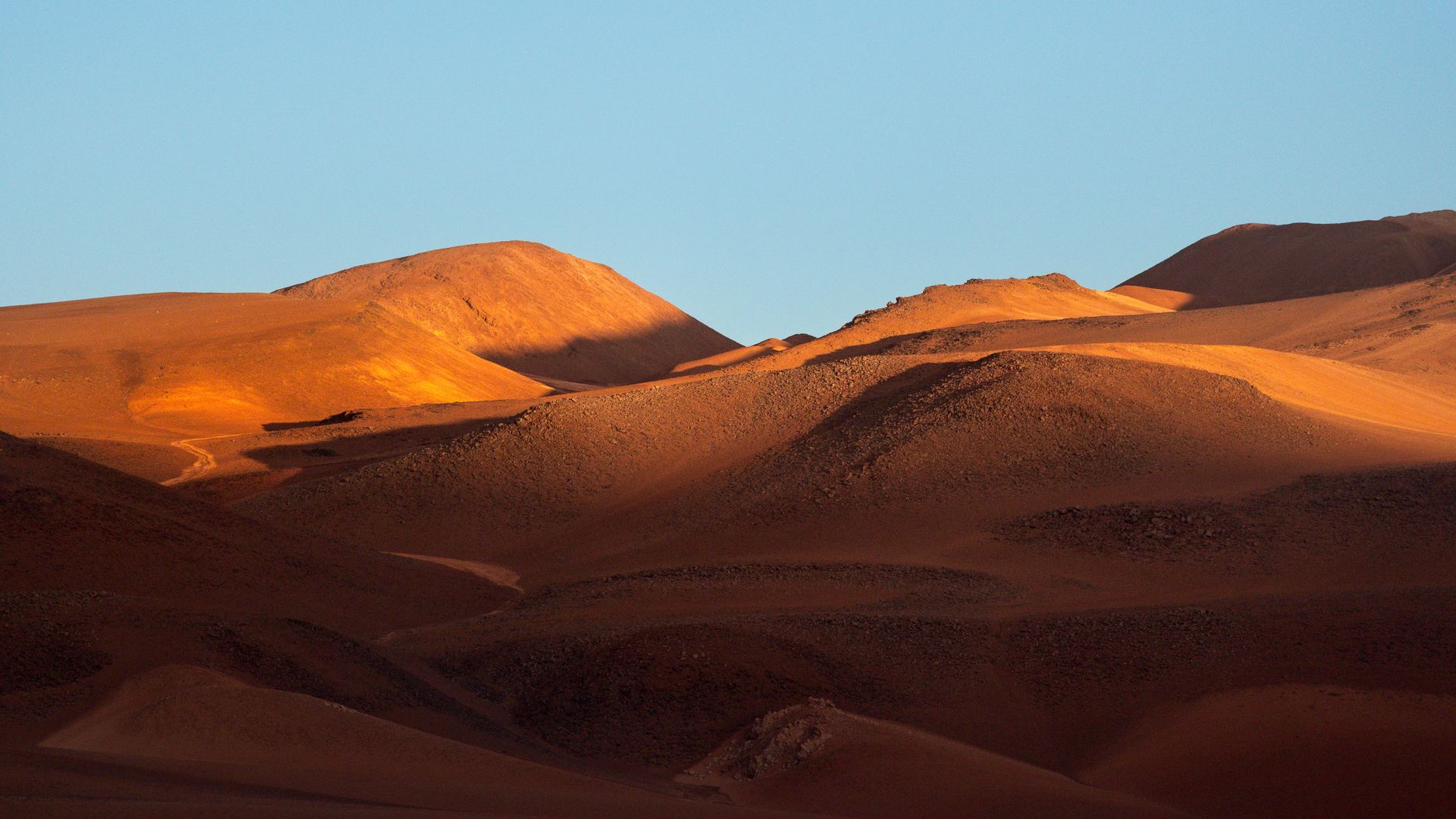 Desert sand dunes and starry skies in Northern Africa
